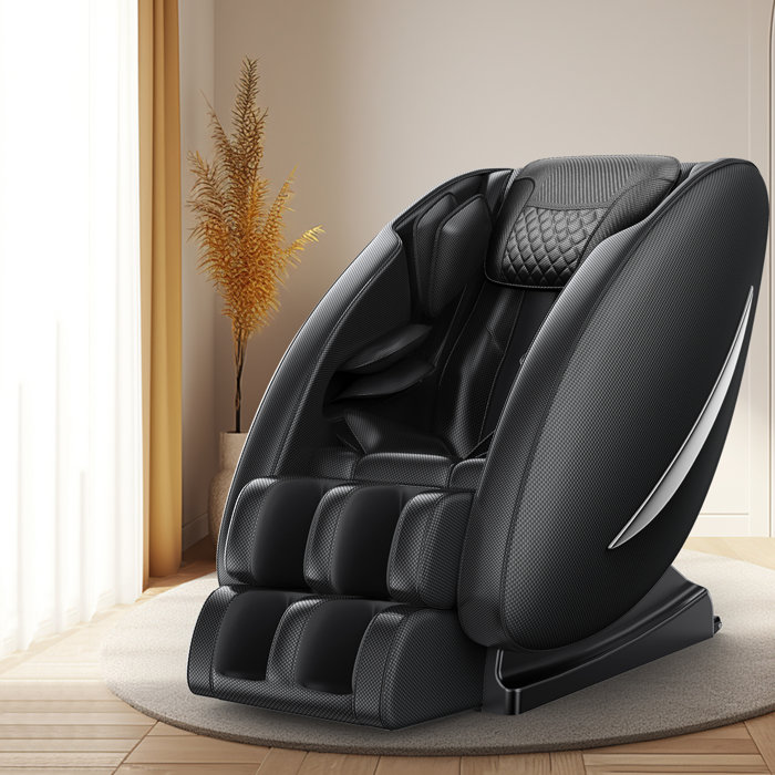 BILITOK Faux Leather Heated Full Body Massage Chair Zero Gravity